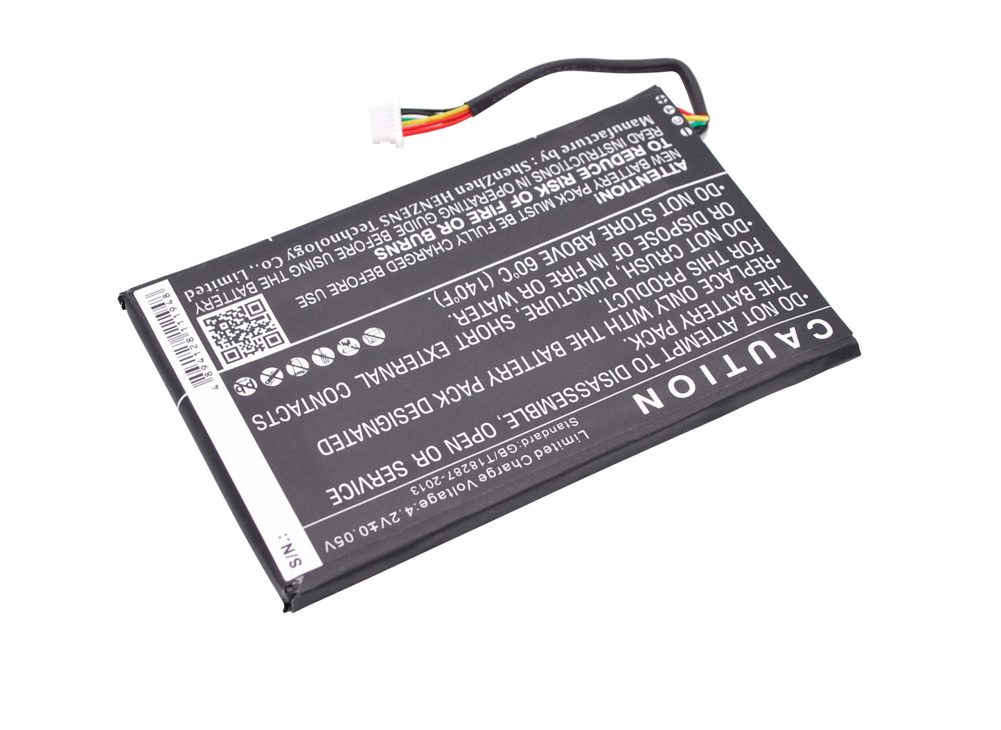 3.7V, 2150mAh, Li-Polymer Battery fits Barnes & Noble, Bnrv500, Glowlight Wifi, 7.955Wh