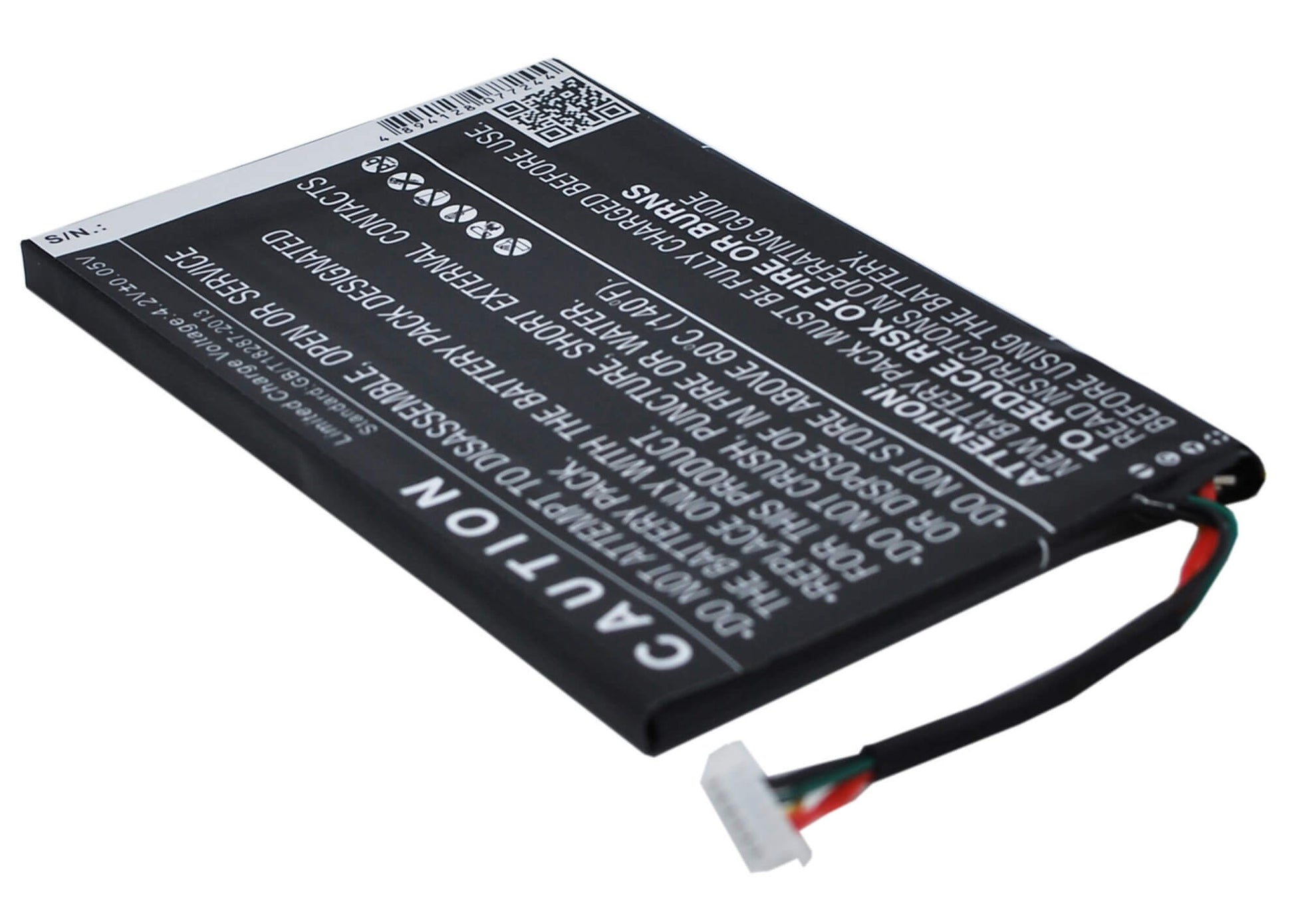 3.7V, 2150mAh, Li-Polymer Battery fits Barnes & Noble, Bnrv300, Bntv350, 7.955Wh