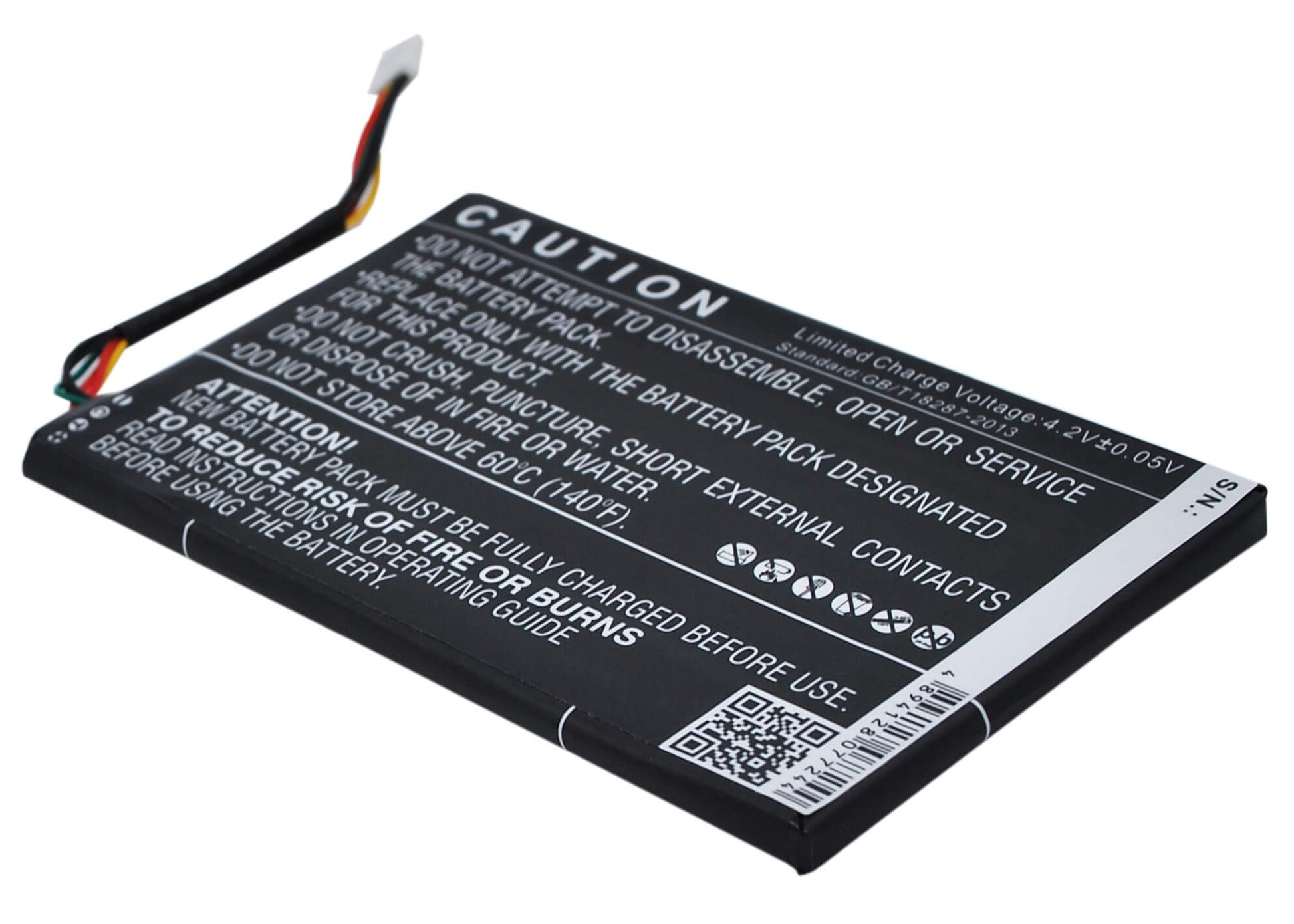 3.7V, 2150mAh, Li-Polymer Battery fits Barnes & Noble, Bnrv300, Bntv350, 7.955Wh