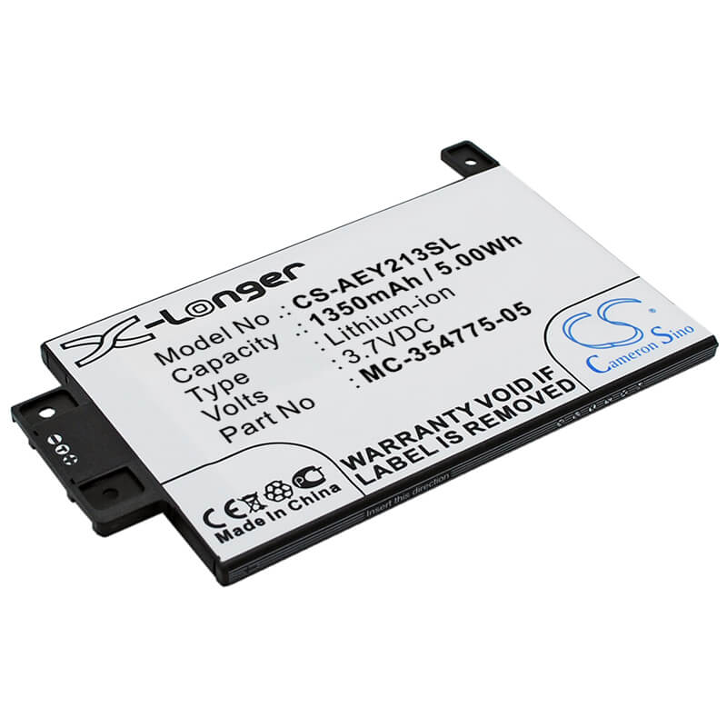3.7V, 1350mAh, Li-ion Battery fits Amazon, Dp75sdi, Kindle Paperwhite 2013, 4.995Wh