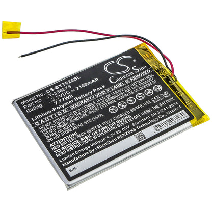3.7V, 2100mAh, Li-Polymer Battery fits Boyue, T62, 7.77Wh