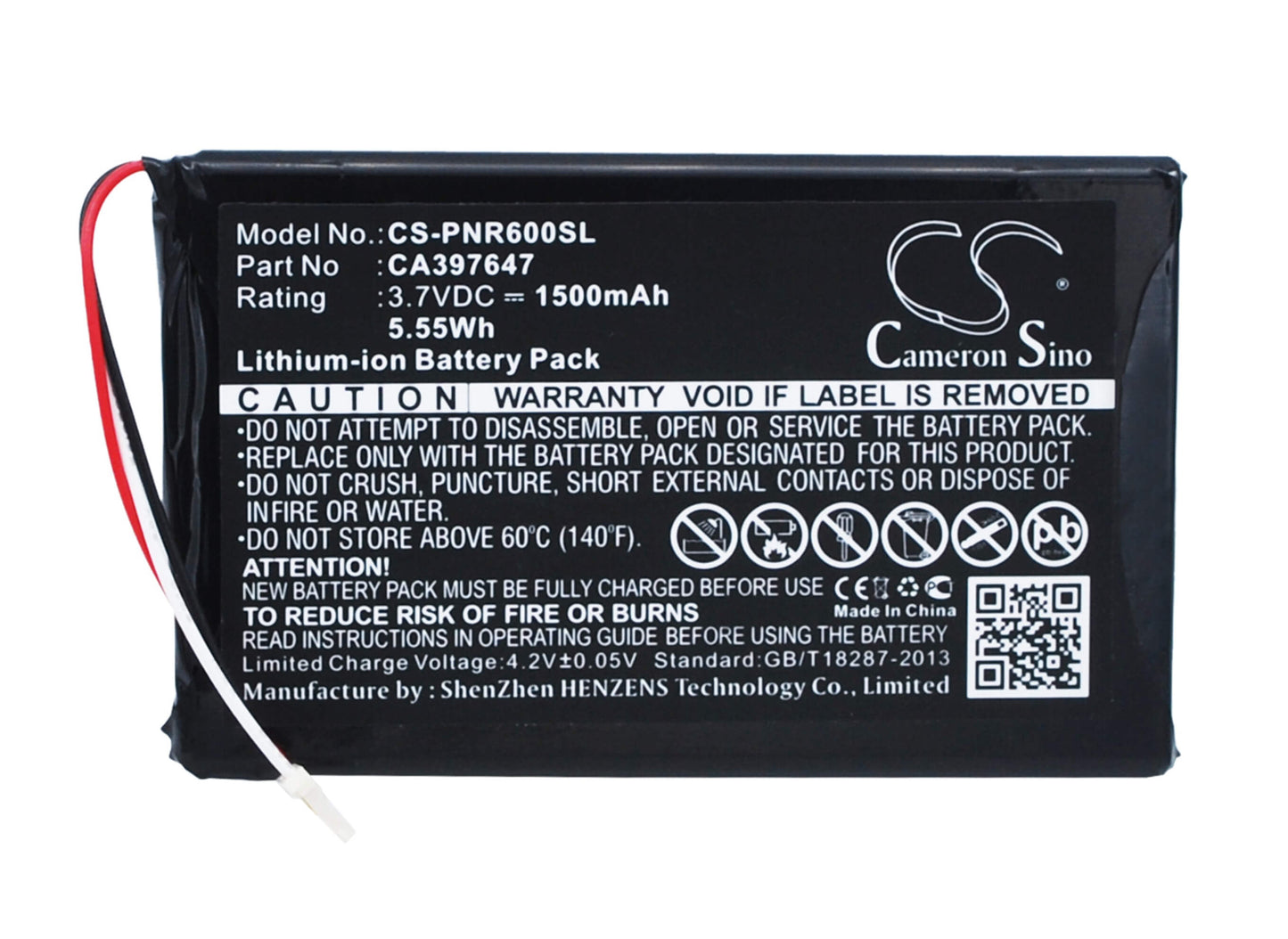 3.7V, 1500mAh, Li-Polymer Battery fits Pandigital, Novel 6, Prd06e20wwh8, 5.55Wh