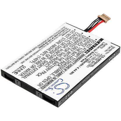 3.7V, 1200mAh, Li-ion Battery fits Amazon, Kindle, Kindle D00111, 4.44Wh