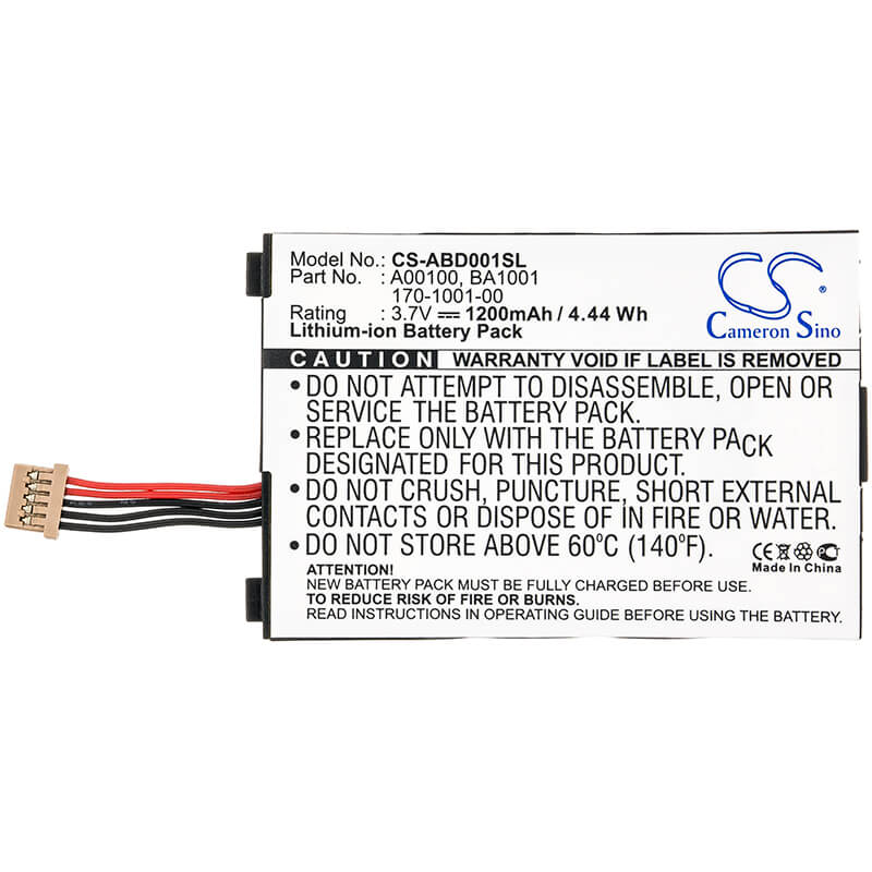 3.7V, 1200mAh, Li-ion Battery fits Amazon, Kindle, Kindle D00111, 4.44Wh