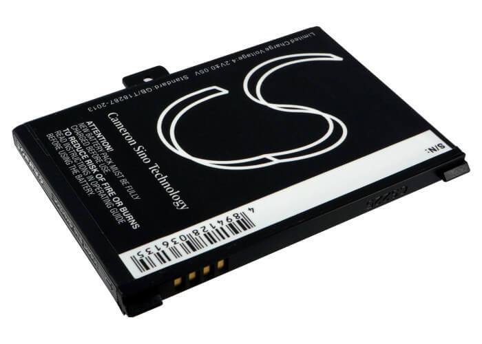 3.7V, 1250mAh, Li-ion Battery fits Barnes & Noble, 5, Bnrv100, 4.625Wh