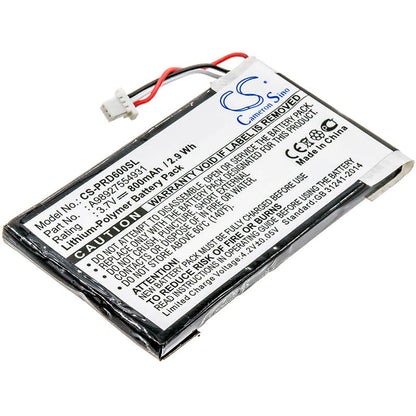 3.7V, 800mAh, Li-Polymer Battery fits Sony, Prs-600, Prs-600/bc, 2.96Wh
