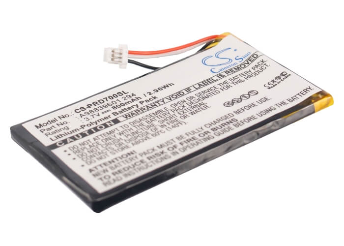 3.7V, 800mAh, Li-Polymer Battery fits Sony, Prs-700, Prs-700bc, 2.96Wh