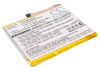 3.7V, 900mAh, Li-Polymer Battery fits Sony, Prs-350, Prs-350sc, 3.33Wh