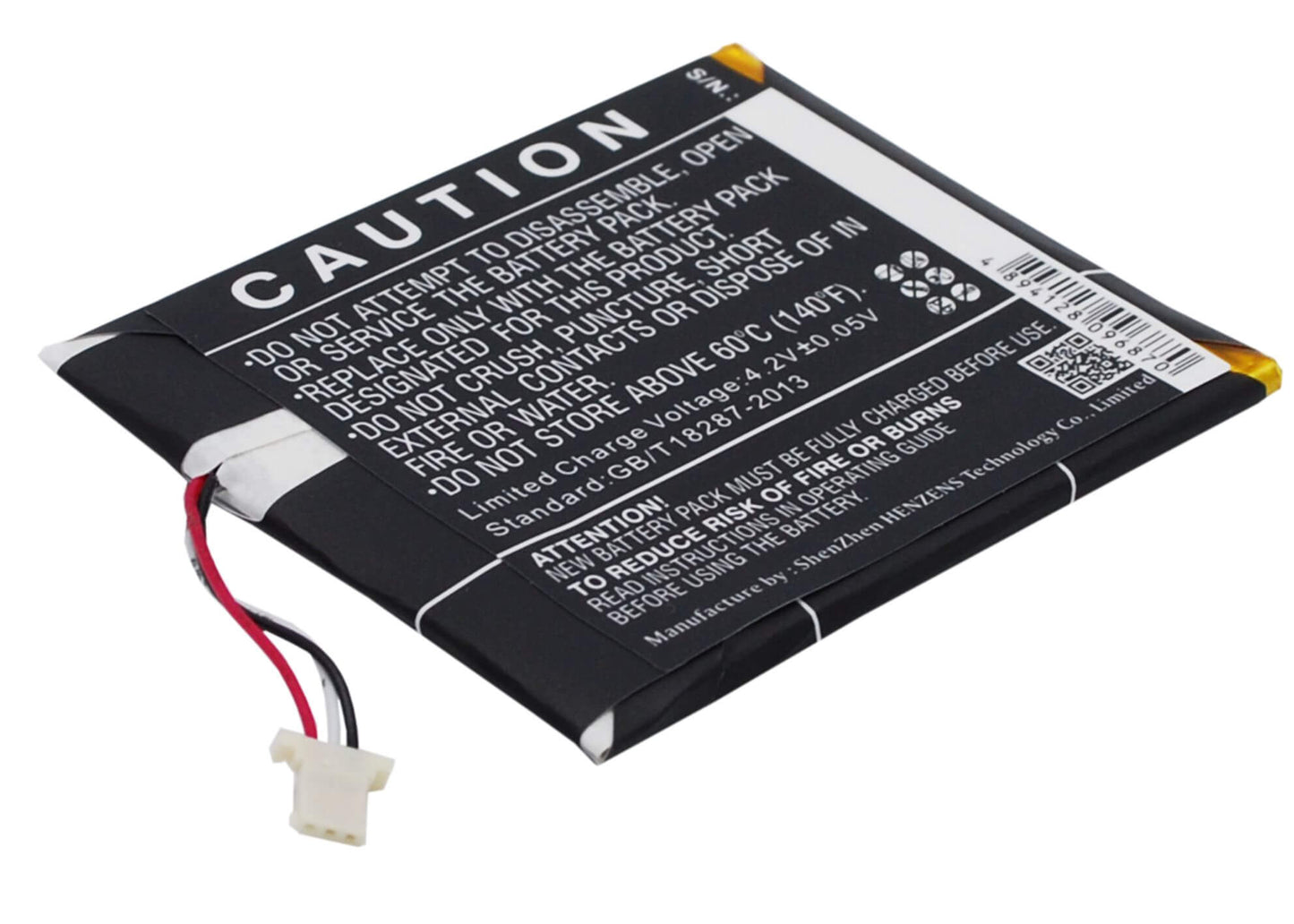 3.7V, 890mAh, Li-Polymer Battery fits Amazon, Kindle 499, Kindle 558, 3.293Wh