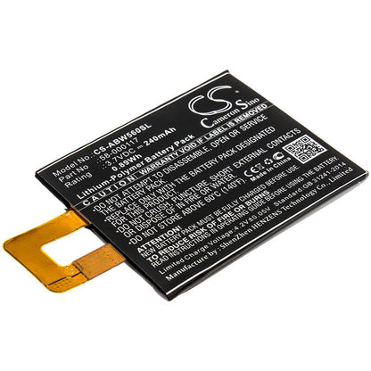 3.7V, 240mAh, Li-Polymer Battery fits Amazon, 223337, Kindle Oasis, 0.888Wh