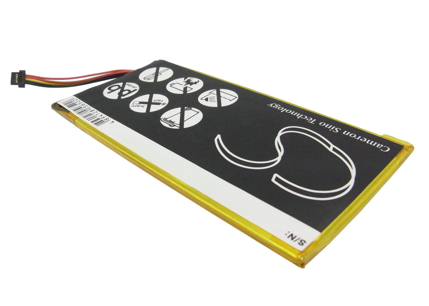 3.7V, 2900mAh, Li-Polymer Battery fits Pandigital, Novel 7, Prd07t20wbl1, 10.73Wh