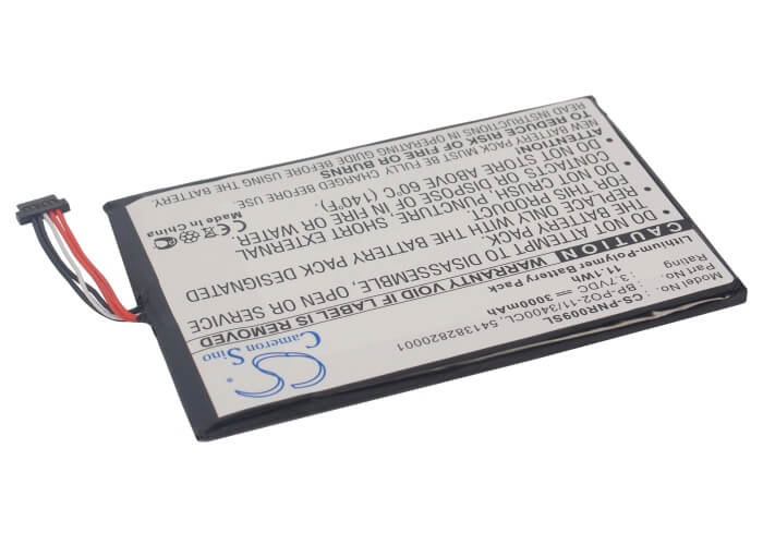 3.7V, 3000mAh, Li-Polymer Battery fits Pandigital, Novel 9, R90l200, 11.1Wh