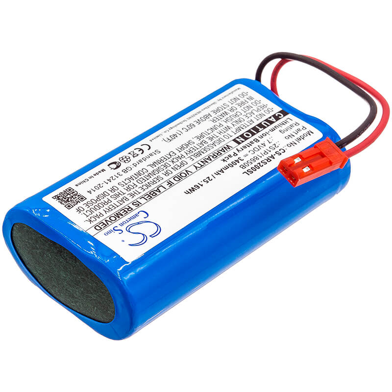 7.4V, 3400mAh, Li-ion Battery fits Arizer, Solo, Solo 2, 25.16Wh