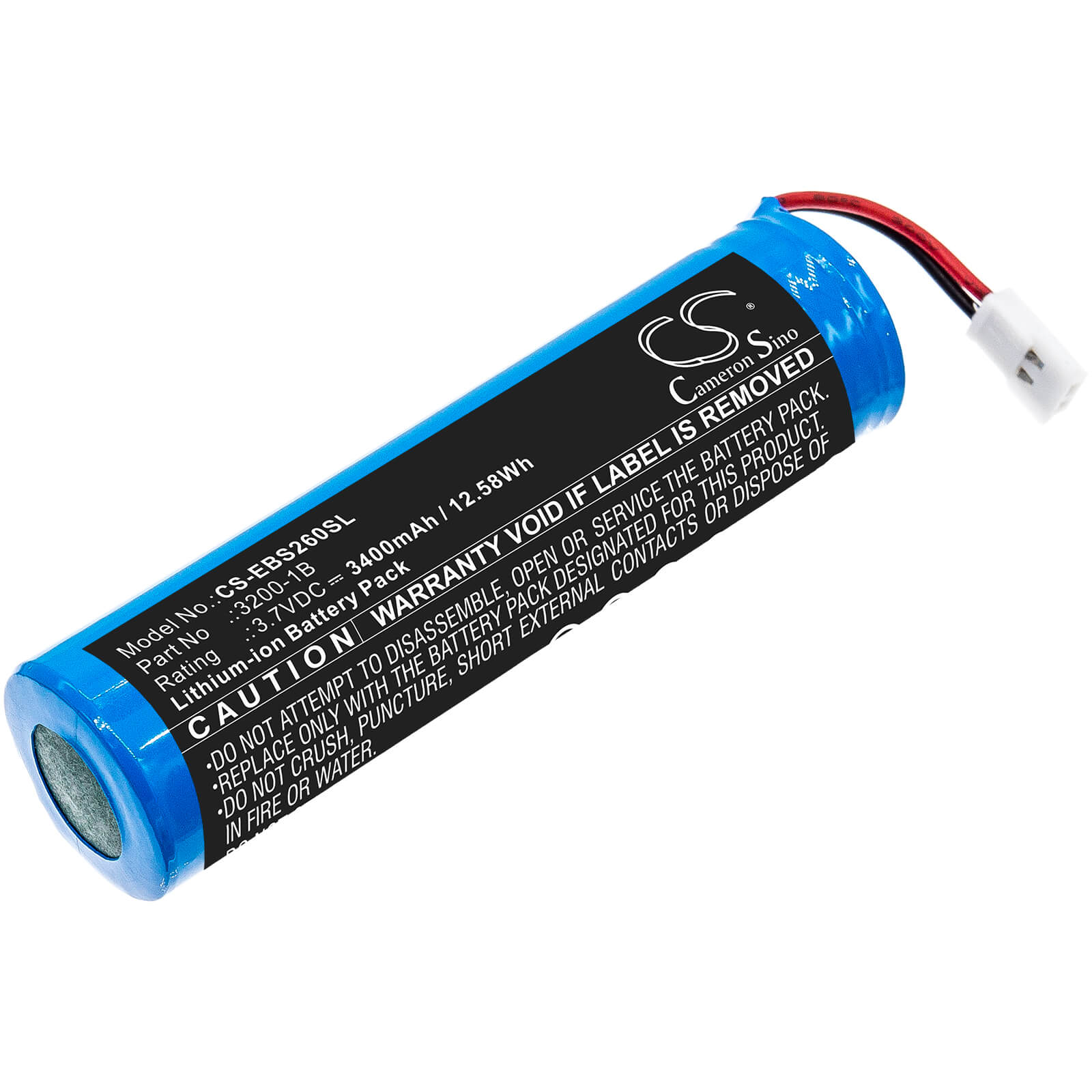 3.7V, 3400mAh, Li-ion Battery fits Eschenbach, Visolux Digital Hd, 12.58Wh
