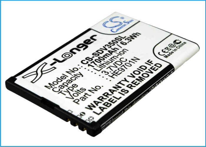 Electronic Magnifier 3.7V, 1700mAh, Li-ion Battery fits Zoomax, Handheld Video Magnifier, Snow, 6.29Wh