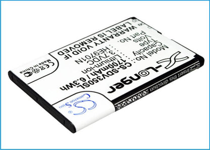 Electronic Magnifier 3.7V, 1700mAh, Li-ion Battery fits Zoomax, Handheld Video Magnifier, Snow, 6.29Wh