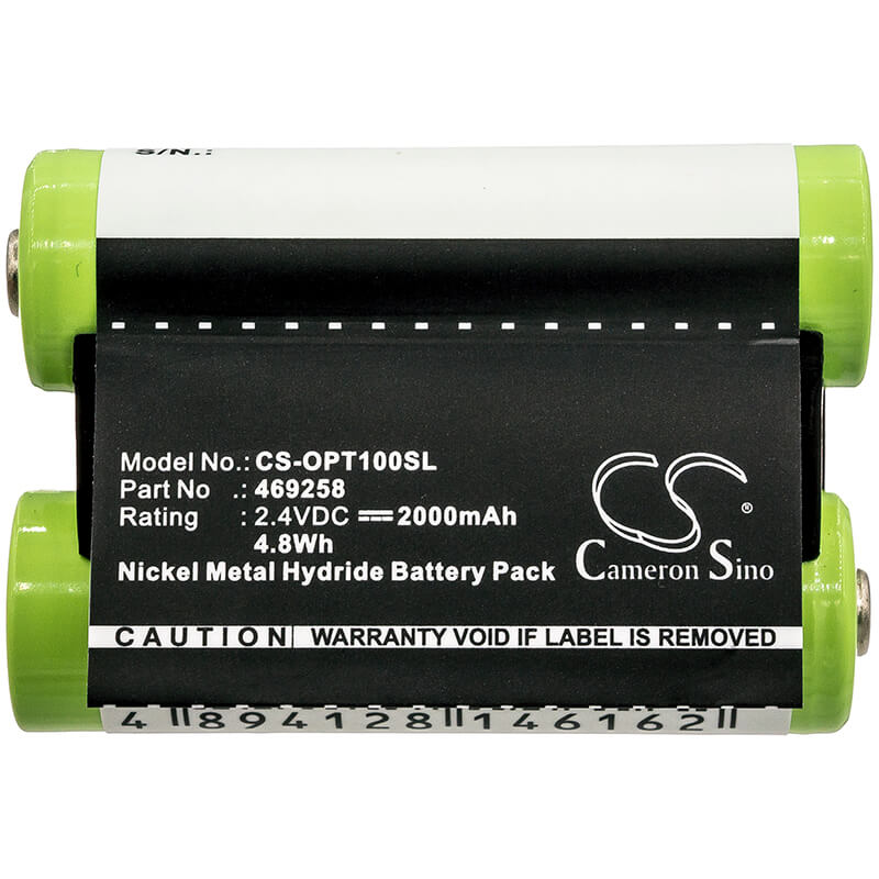 2.4V, 2000mAh, Ni-MH Battery fits Optelec, Compact Plus, Compact+, 4.8Wh