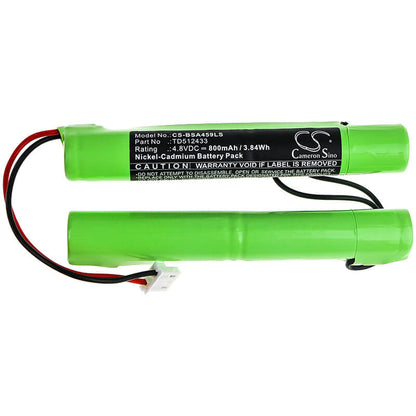 4.8V, 800mAh, Ni-CD Battery fits Baes, Ova, Ova 38459, 3.84Wh