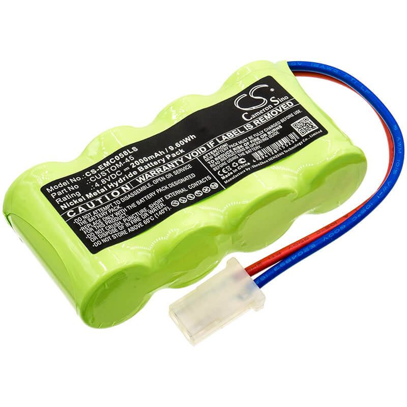4.8V, 2000mAh, Ni-MH Battery fits Lithonia, Elb0502n, Elb4714n, 9.6Wh