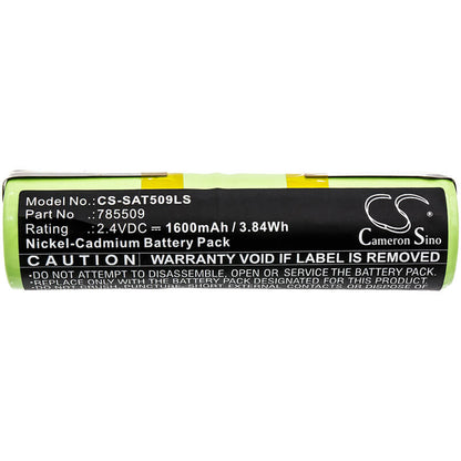 2.4V, 1600mAh, Ni-CD Battery fits Saft, 785509, 3.84Wh