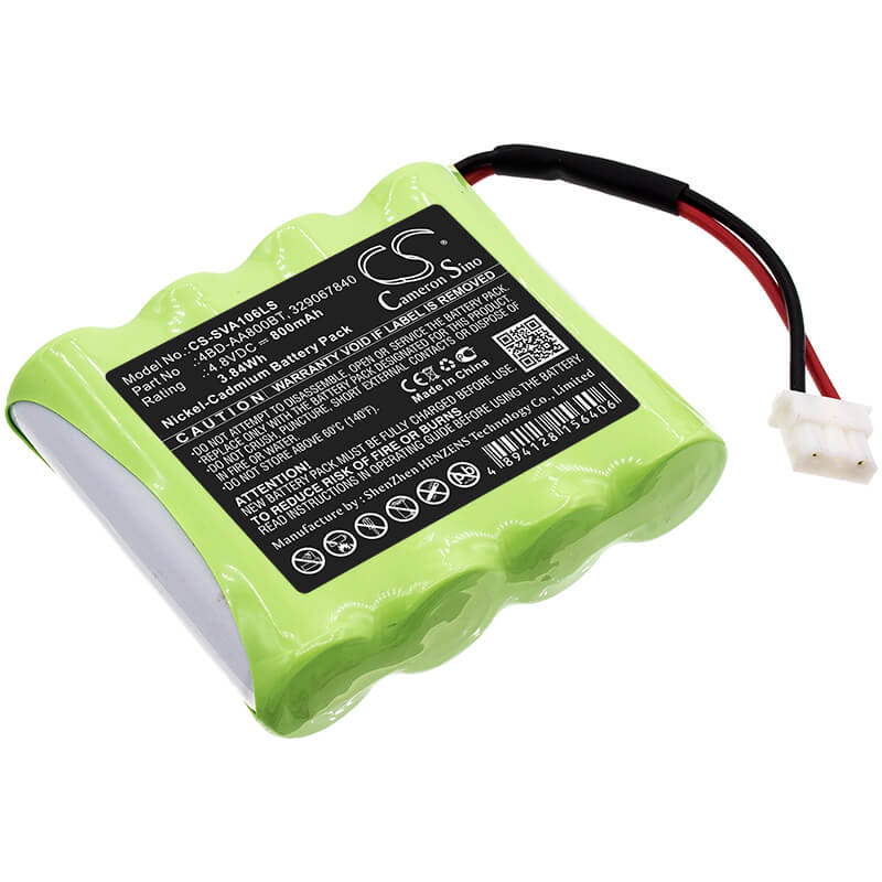 4.8V, 800mAh, Ni-CD Battery fits Schneider, Exiway Easyled, Ova38352, 3.84Wh