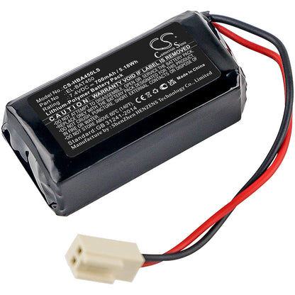 7.4V, 700mAh, Li-Polymer Battery fits Hochiki, Exit Signs, Firescape Luminaires, 5.18Wh