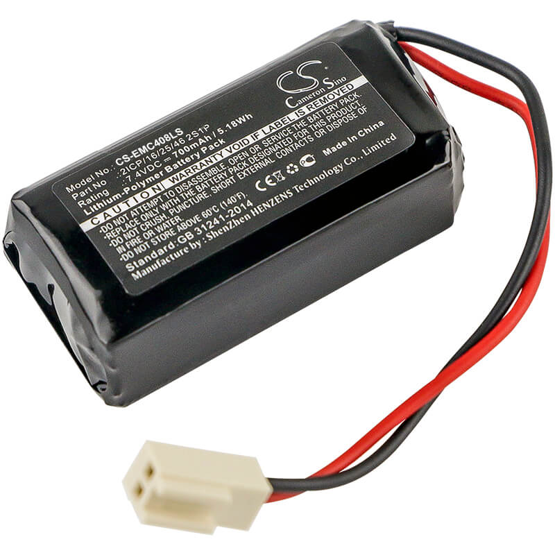 7.4V, 700mAh, Li-Polymer Battery fits Suunaviidaga, Evakuatsioonivalgust, 5.18Wh