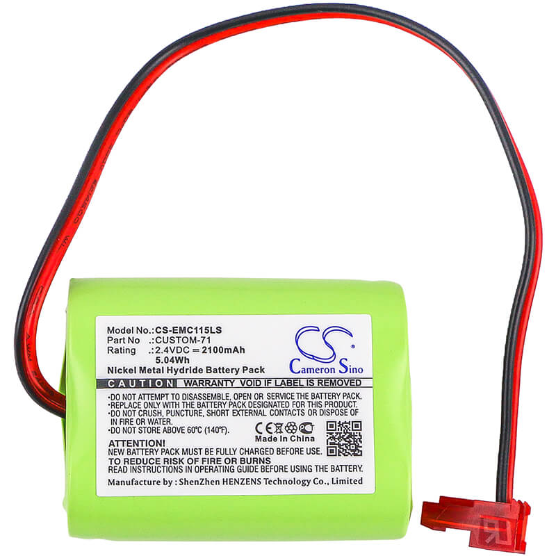 2.4V, 2100mAh, Ni-MH Battery fits Interstate, Nic1158, 5.04Wh