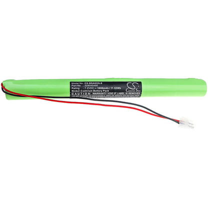 7.2V, 1600mAh, Ni-CD Battery fits Baes, Fluo Evac, Ova Td310632, 11.52Wh