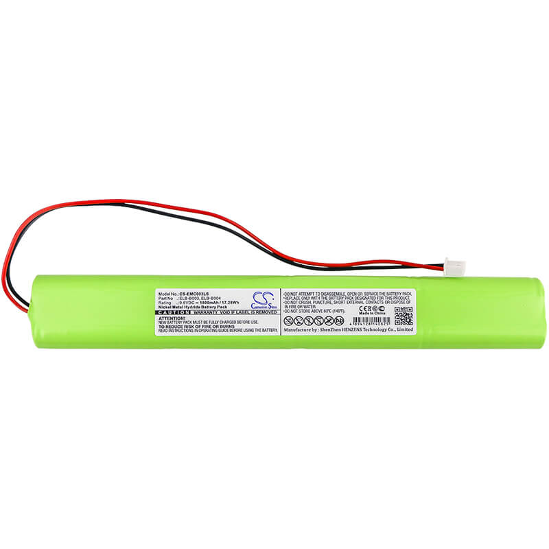 9.6V, 1800mAh, Ni-MH Battery fits Unitech, Bbat0043a, 17.28Wh