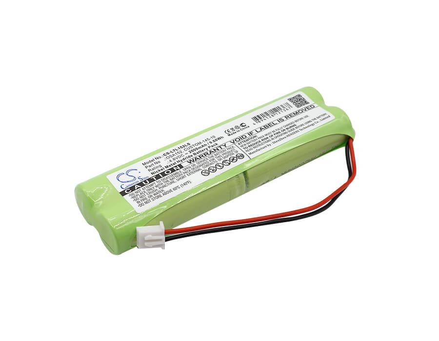 4.8V, 2000mAh, Ni-MH Battery fits Lithonia, D-aa650bx4 Long, Daybright D-aa650bx4, 9.6Wh