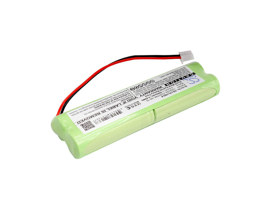 4.8V, 2000mAh, Ni-MH Battery fits Lithonia, D-aa650bx4 Long, Daybright D-aa650bx4, 9.6Wh