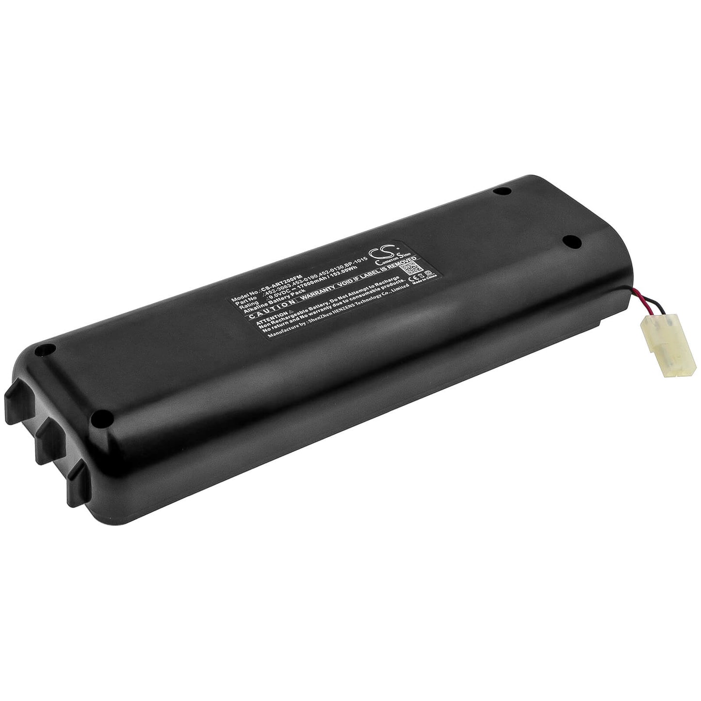 9.0V, 17000mAh, Alkaline Battery fits Artex, Elt 110-4, Elt-200, 153Wh
