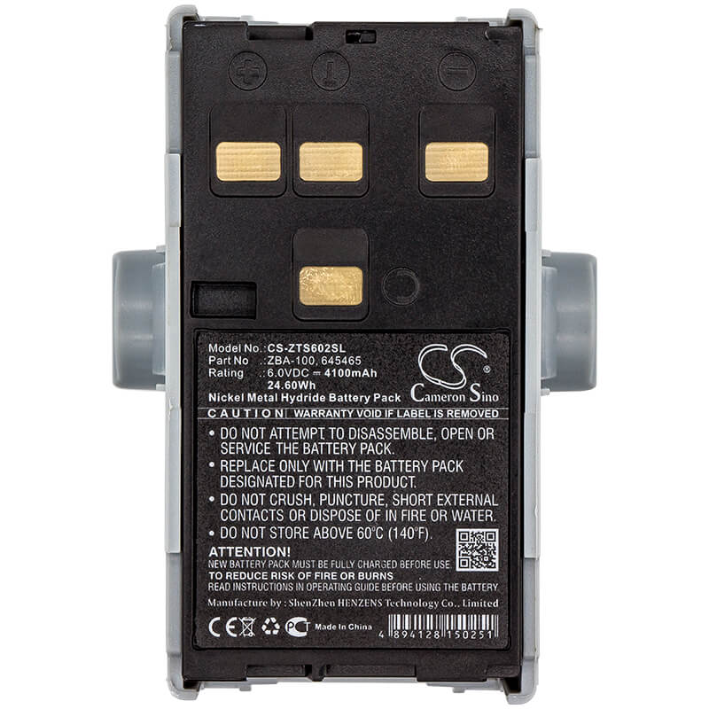 6.0V, 4100mAh, Ni-MH Battery fits Geomax, Zts 602lr, Zts602, 24.6Wh