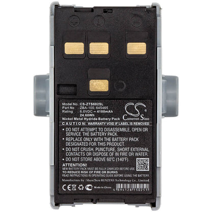 6.0V, 4100mAh, Ni-MH Battery fits Geomax, Zts 602lr, Zts602, 24.6Wh