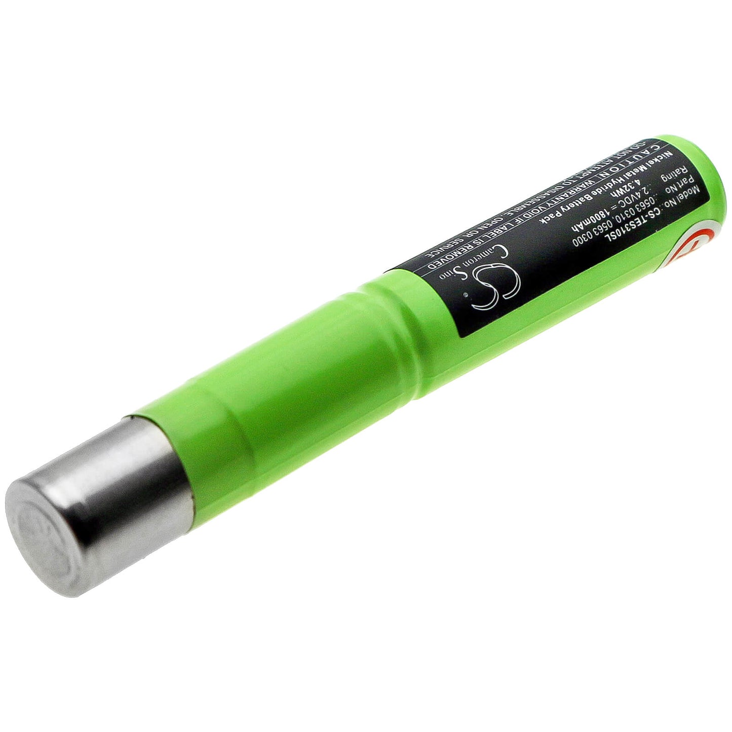 2.4V, 1800mAh, Ni-MH Battery fits Testo, 300 L, 300 M, 4.32Wh