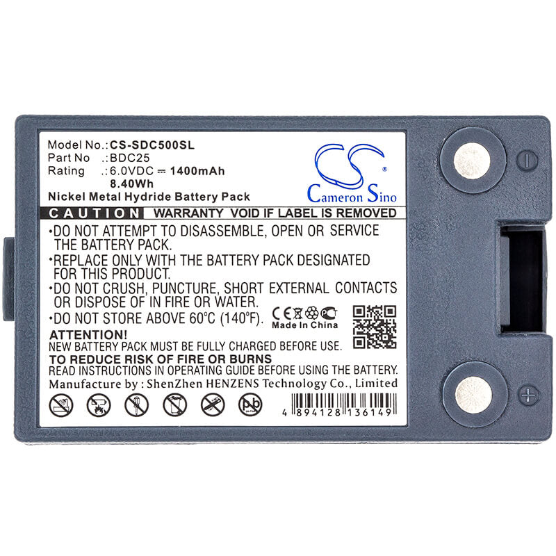 6.0V, 1400mAh, Ni-MH Battery fits Sokkia, Set 5a Total Stations, Set 5e Total Stations, 8.4Wh