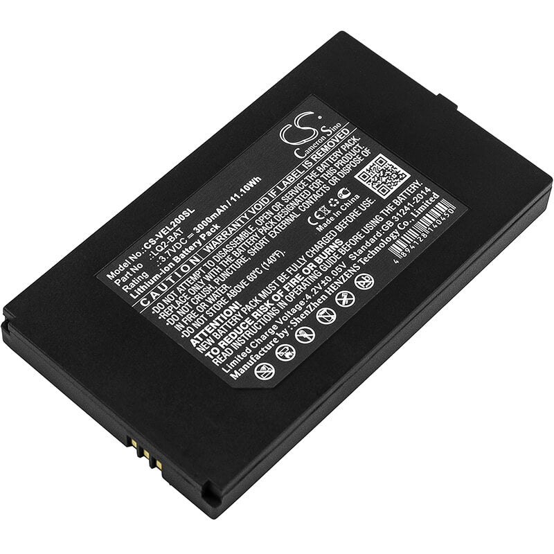 3.7V, 3000mAh, Li-ion Battery fits Vernier, Go Direct, Labquest 2, 11.1Wh