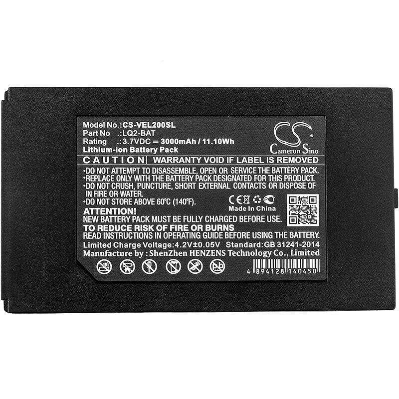 3.7V, 3000mAh, Li-ion Battery fits Vernier, Go Direct, Labquest 2, 11.1Wh