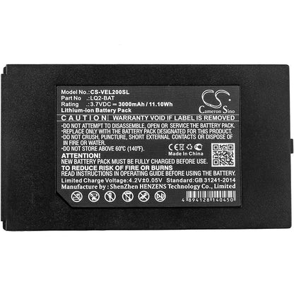3.7V, 3000mAh, Li-ion Battery fits Vernier, Go Direct, Labquest 2, 11.1Wh