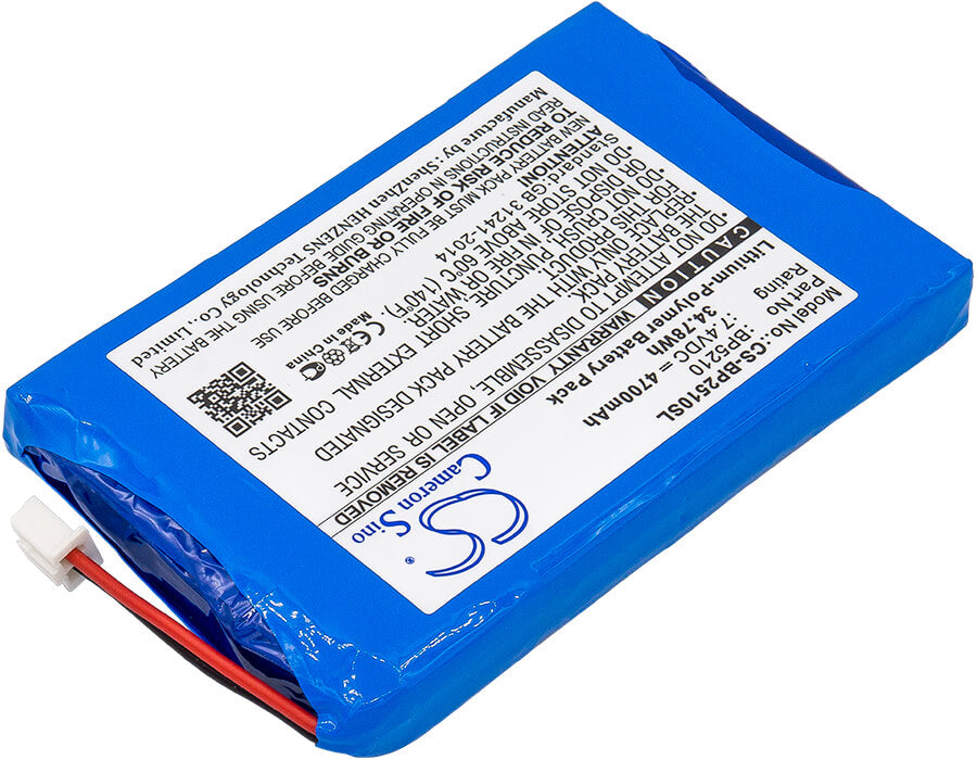7.4V, 4700mAh, Li-Polymer Battery fits Bk Precision, 2510, 2510 Oscilloscopes, 34.78Wh