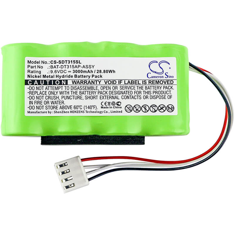 9.6V, 3000mAh, Ni-MH Battery fits Shimpo, Dt-315a, Dt-315a Stroboscope, 28.8Wh
