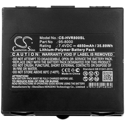 7.4V, 4850mAh, Li-Polymer Battery fits Humanware, Victor Reader Stratus, 35.89Wh