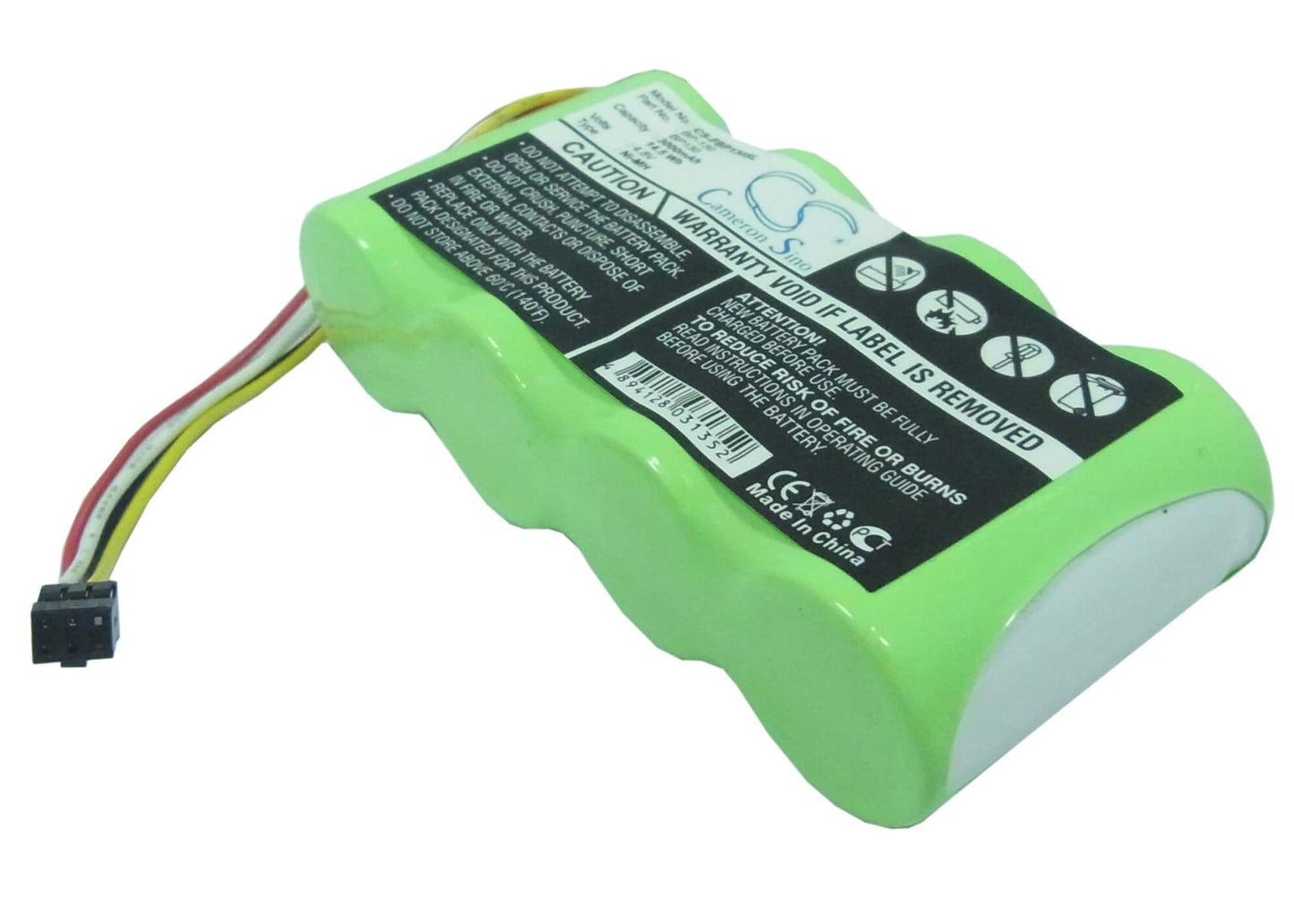 4.8V, 3000mAh, Ni-MH Battery fits Fluke, Scopemeter 123, Scopemeter 123s, 14.4Wh