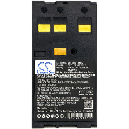 6.0V, 3600mAh, Ni-MH Battery fits Geomax, Zts 602lr, 21.6Wh