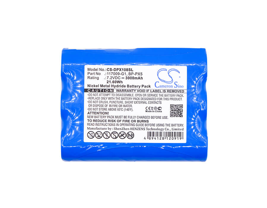 7.2V, 3000mAh, Ni-MH Battery fits Dranetz, Dbmp1, Dbpg106, 21.6Wh