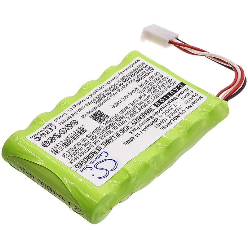7.2V, 2000mAh, Ni-MH Battery fits Ideal, Lanxplorer, Navitek Ii, 14.4Wh