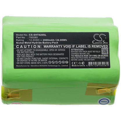 12.0V, 2000mAh, Ni-MH Battery fits Soehnle, Testut T62 Type B250, 24Wh