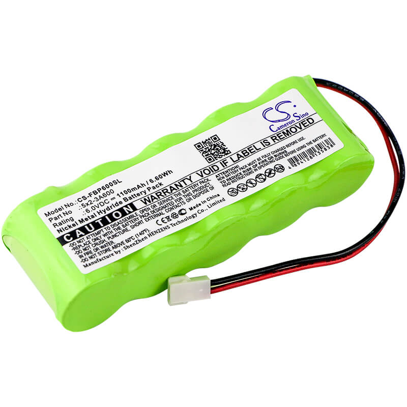 6.0V, 1100mAh, Ni-MH Battery fits Fluke, Analyzers Memobox, Memobox, 6.6Wh