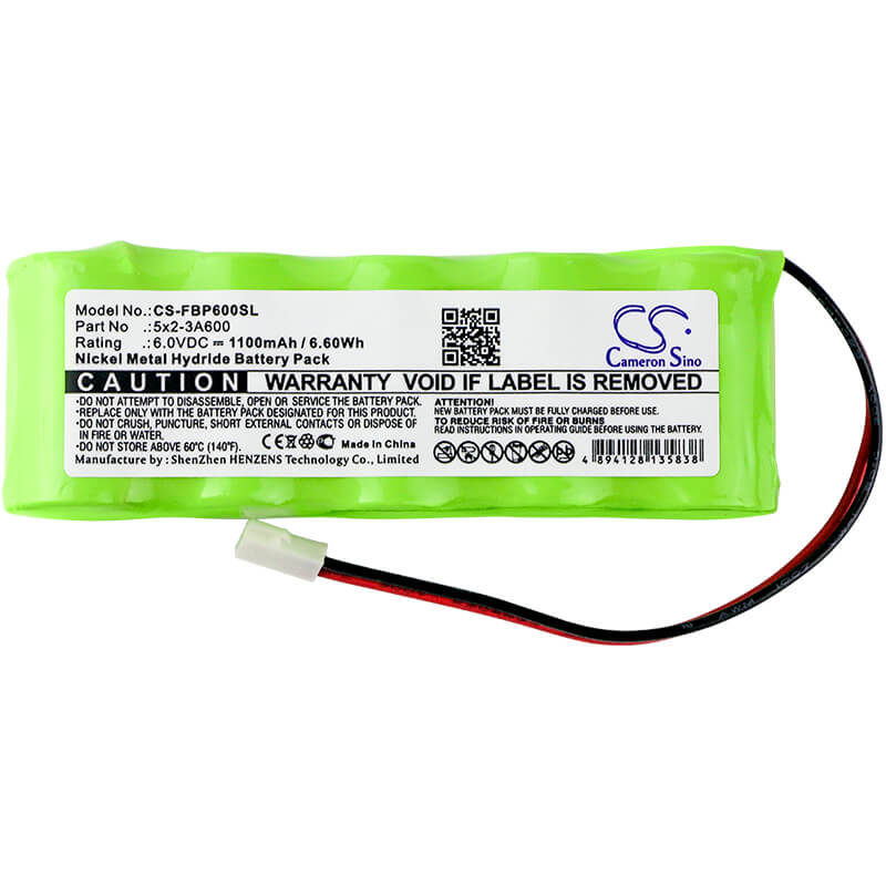 6.0V, 1100mAh, Ni-MH Battery fits Fluke, Analyzers Memobox, Memobox, 6.6Wh